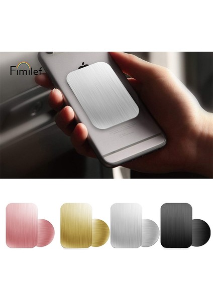 Siyah Kare Yuvarlak Stil Fimilef Çizim Metal Plaka Disk Mıknatıs Araç Telefon Tutacağı Demir Sac Etiket Manyetik Cep Telefonu Tutucu Araç Standı Montajı (Yurt Dışından) modelleri