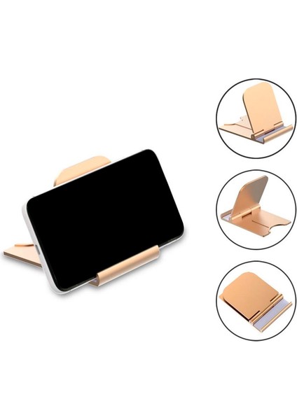 A-Mavi Tarzı Evrensel Katlanır Cep Telefonu Masa Standı Plastik Masa Standı Cep Telefonu Tutucu Telefon ve Tablet iPhone Samsung Için Yüzük Tutucu (Yurt Dışından)
