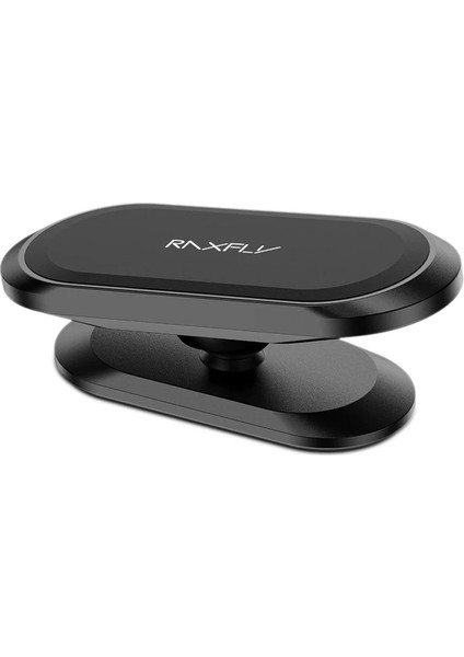 Siyah Stil Raxfly Manyetik Araç Telefonu Hole Derecesi Mini Şerit Şekli Tutucu Metal Mıknatıs Gps Araç Montaj Standı Duvar Ofis Yatak Odası Braketi (Yurt Dışından)