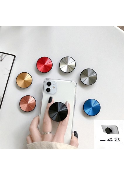 No.6 Tarzı CD Desenli Metal Yüzeyli Telefon Genişleyen Soket Standı Akıllı Telefonlar Için Tutacağı Parmak Tutacağı Tüm Telefonlar Için Telefon Soketi Tutacağı (Yurt Dışından) fiyatları