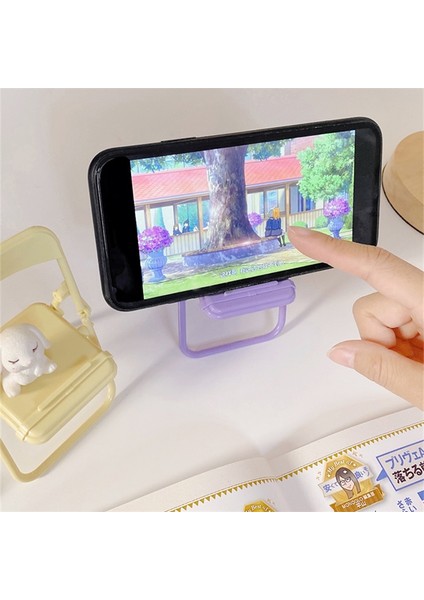 Pembe Tarzı Sevimli Renkli Sandalye Ayarlanabilir Telefon Tutucu iPhone 13 Pro Için Standı Katlanabilir Cep Telefonu Standı Masa Tutucu Evrensel Tembel Braketi (Yurt Dışından) fiyatları