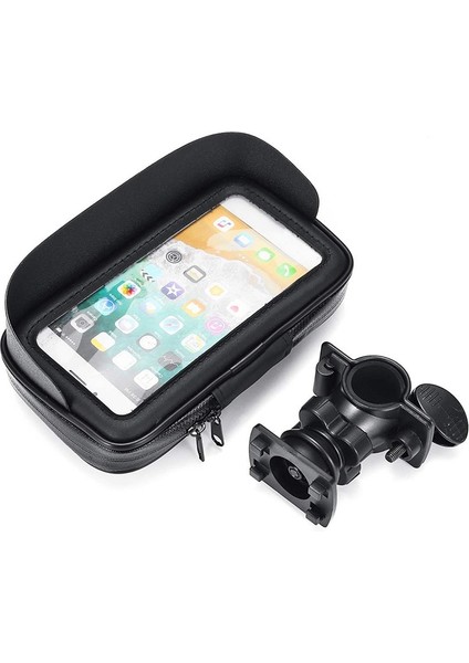 6.3 Inç Gidon Stili 6. Bisiklet Bisiklet Telefon Tutucu Çanta Kılıf Su Geçirmez Mtb Motosiklet Montaj Desteği Kılıfı Android Ios Telefon Standı Için Gps Tutucu (Yurt Dışından)