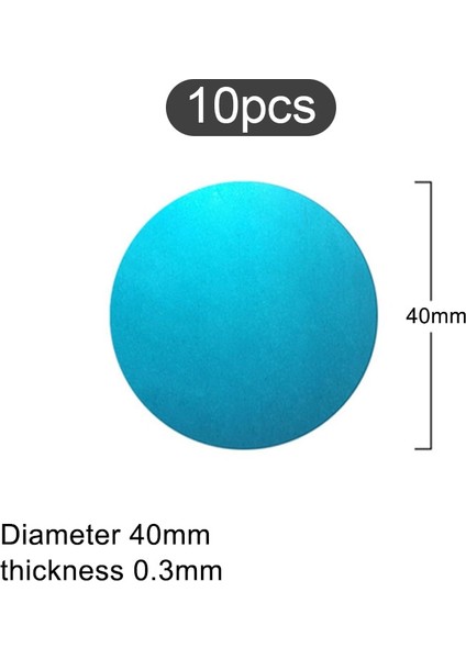 10 Adet 40X40MM Tarzı Adet Metal Levha Demir Sac Güçlü Etiket Mıknatıs Cep Telefonu Tutacağı Manyetik Araç Telefonu Standı Aksesuarları (Yurt Dışından)