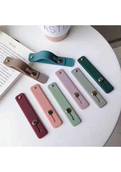 No.8 Stili Yeni Push-Pull Telefon Tutucu Çok Fonksiyonlu Halka Toka Tembel Masaüstü Yapışkan Silikon Halka Kavrama Kemer Bilek El Bandı Parmak Kavrama (Yurt Dışından) fırsatları