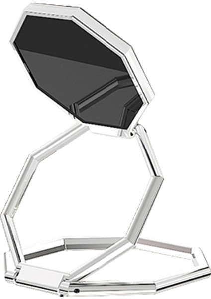 A-Gümüş Tarzı 360 Döndürme Katlanabilir Cep Telefonu Standı Geri Ultra Tonlu Zil Tutucu Masa Metal Parmak Kickstand Için Çok Açılı Taşınabilir (Yurt Dışından)
