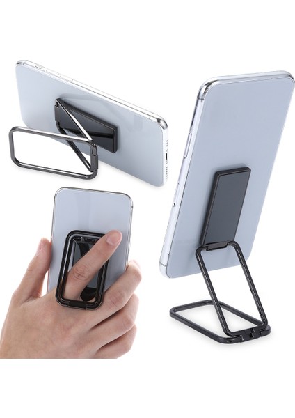 A-Gümüş Tarzı 360 Döndürme Katlanabilir Cep Telefonu Standı Geri Ultra Tonlu Zil Tutucu Masa Metal Parmak Kickstand Için Çok Açılı Taşınabilir (Yurt Dışından) fiyatları