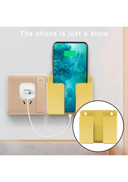 JD2770203 Stili Duvara Monte Düzenleyici Klima Tv Uzaktan Kumanda Saklama Kutusu Cep Telefonu Fiş Tutacağı Çok Işlevli USB Şarj Standı (Yurt Dışından) indirimleri
