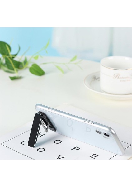 Siyah Stil Mini Metal Katlanır Telefon Tutucu Alüminyum Alaşımlı Telefon Tutucu Görünmez Katlanabilir Cep Telefonu Standı Tutucu Yaygın Evrensel Tutucu (Yurt Dışından) fiyatları
