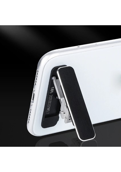 Siyah Stil Mini Metal Katlanır Telefon Tutucu Alüminyum Alaşımlı Telefon Tutucu Görünmez Katlanabilir Cep Telefonu Standı Tutucu Yaygın Evrensel Tutucu (Yurt Dışından) fırsatları