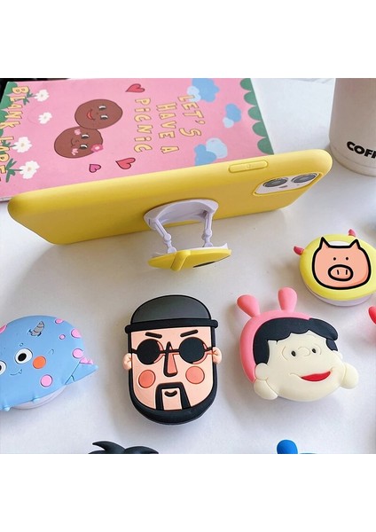 No.8 Stili Sevimli Çiçek Kedi Pençe Evrensel Cep Telefonu Gerdirme Braketi Karikatür Kat Çanta Telefon Genişleyen Telefon Standı Parmak Araç Telefonu Tutucu (Yurt Dışından) modelleri