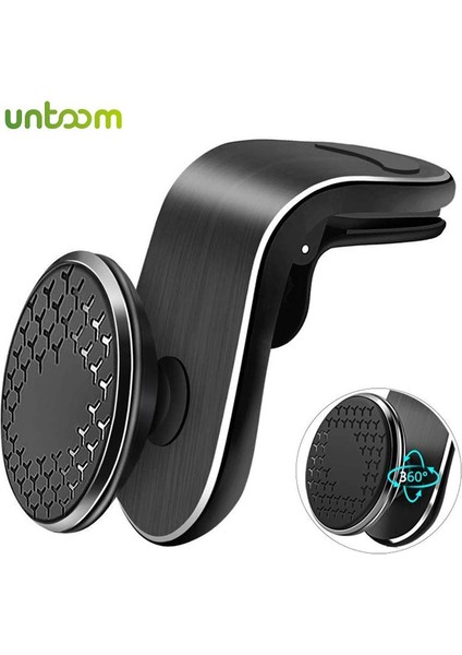 Gümüş Tarzı Untoom Manyetik Araç Telefonu Tutucu Evrensel Mıknatıs Hava Firar Montajı Araçta Cep Telefonu Tutucu iPhone 11 Pro Max Samsung Için Stand (Yurt Dışından) fiyatları