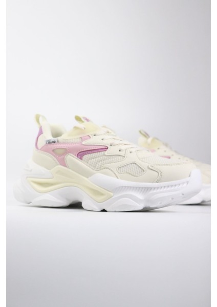 - 29891 Bej Kalın Taban Kadın Sneakers