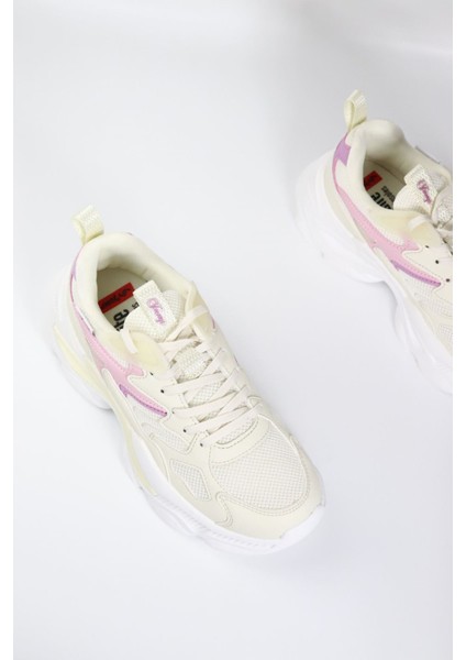 - 29891 Bej Kalın Taban Kadın Sneakers
