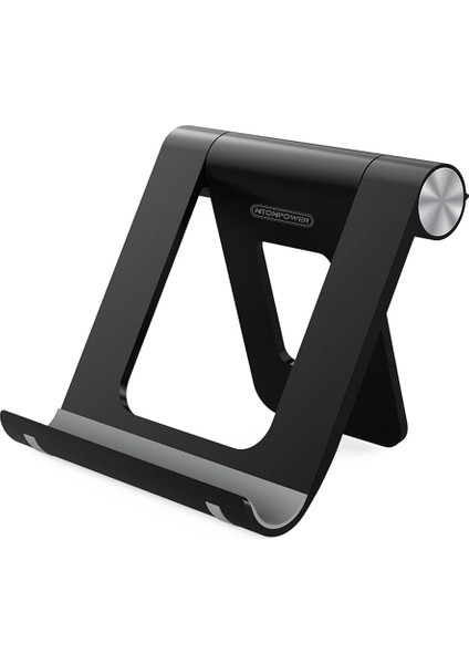 Siyah Stil Ntonpower Telefon Standı Tutucu iPhone 8x7 Tablet Standı 360 Derece Ayarlanabilir Cep Telefonu Tutucu Katlanabilir Masa Telefon Tutucu (Yurt Dışından)