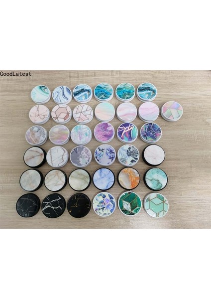 C11 Stili Parlak Popüler Mermer Genişleyen Stand Kavrama Parmak Yüzük Desteği Düşme Önleyici Yuvarlak Katlanabilir Cep Telefonu Tutucu iPhone Samsung Için (Yurt Dışından) fiyatları