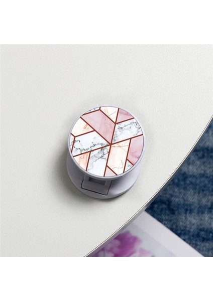 Kbd-Zdzjbai-Dlsvibes Stili Lüks Mermer Genişleyen Telefon Standı Kavrama Parmak Rring Desteği iPhone Için Düşme Önleyici Yuvarlak Katlanabilir Cep Telefonu Tutucu (Yurt Dışından) indirimleri