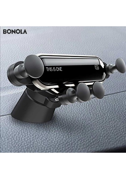 Siyah Stil Bonola Telescoone Araç Tutacağı Yerçekimi Bağlantısı Kullanışlı Araç Telefonu Tutacağı Küçük Cep Telefonu Navigasyon Arabada Standı (Yurt Dışından) fiyatları