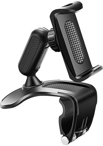 Siyah Stil Araba Panosu Cep Telefonu Tutucu Oto Gps Standı Klipsi Evrensel Cep Telefonu Gps Desteği Klip Braketi Dönebilen Araç Montaj Standı (Yurt Dışından)
