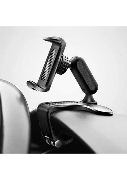 Siyah Stil Araba Panosu Cep Telefonu Tutucu Oto Gps Standı Klipsi Evrensel Cep Telefonu Gps Desteği Klip Braketi Dönebilen Araç Montaj Standı (Yurt Dışından) indirimleri