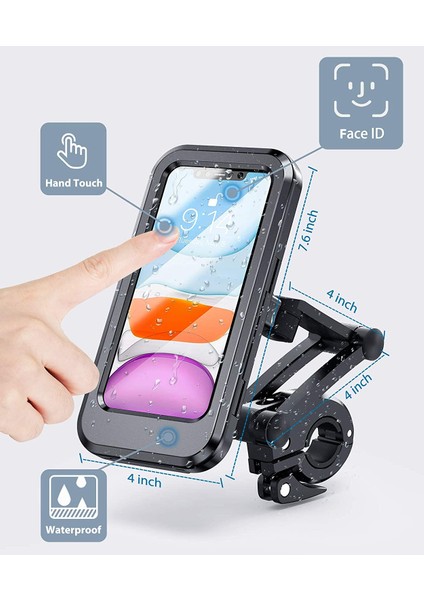 Tip-1 Tarzı Untoom Su Geçirmez Bisiklet Motosiklet Telefon Tutucu Evrensel Bisiklet Gidon Cep Telefonu Desteği Bisiklet Aksesuarları Telefon Standı (Yurt Dışından) fiyatları
