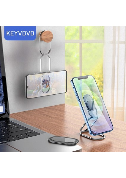 Siyah Stil Evrensel Metal Manyetik Telefon Zil Tutucu Ultra-Ince Katlama Kaldırma Rota Montaj Braketi Masaüstü Masa Parmak Araba Tablet Standı Klip (Yurt Dışından) fiyatları