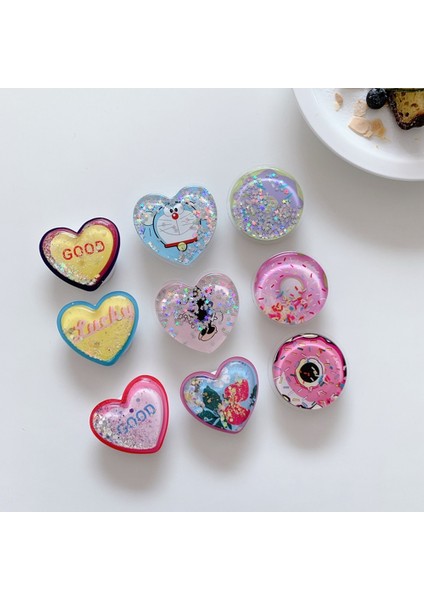 No.13 Tarzı Yeni Evrensel Sevimli Karikatür Yaz Bataklık Katlanabilir Cep Telefonu Parmak Yüzük Braketi Kolu Braketi Aksesuarları iphone (Yurt Dışından) modelleri