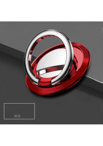 Kırmızı Stil Cep Telefonu Zil Tutacağı Stand Parmak Gr° Derece Döndürme Kickstand Uyumlu Telefonlar (Yurt Dışından)