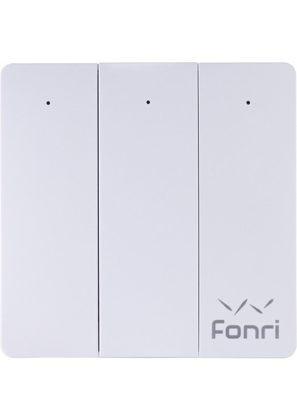 Kablosuz Üçlü Duvar Anahtarı Kendinden Enerjili