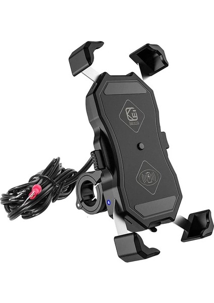 Qc3.0 Şarj Cihazı Stili ile Motosiklet Cep Telefonu Tutucu Dağı Qc 3.0 USB Qi Scooter Motor Motosiklet Için Kablosuz Şarj Cihazı Akıllı Telefon Destek Braketi (Yurt Dışından) indirimleri
