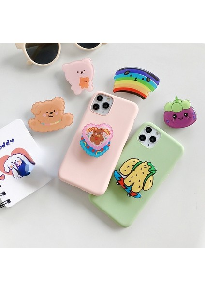 No.3 Tarzı Sıcak Satış Yeni Komik Karikatür Sevimli Katlanabilir Cep Telefonu Braketi Parmak Yüzük Braketi Kolu Kavrama Tok Braketi Aksesuarları iPhone Için (Yurt Dışından) indirimleri