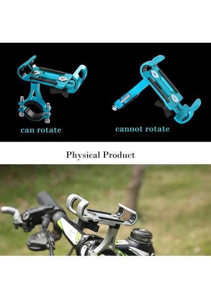 Mavi Stili Döndüremez 360 Derece Dönebilen Bisiklet Cep Telefonu Tutucu Bisiklet Telefon Desteği Için Motosiklet Metal Telefon Standı Dağ Bisikleti Gidon (Yurt Dışından) indirimleri