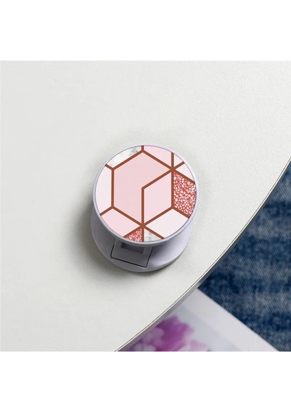 Kbd-Zdzjbai-Jihefdls Stili Lüks Mermer Genişleyen Telefon Standı Kavrama Parmak Rring Desteği iPhone Için Düşme Önleyici Yuvarlak Katlanabilir Cep Telefonu Tutucu (Yurt Dışından)