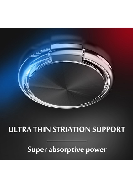 Gümüş-Metal Daire Tarzı T Derece Döndürme Tutucu Parmak Yüzük Cep Telefonu Standı Tutucu iPhone x 7 Xs Max Case 6 Tüm Akıllı Araç Telefonu Tutucu 8 (Yurt Dışından) modelleri