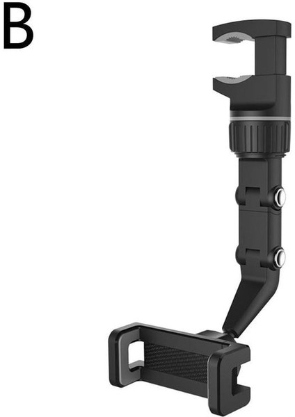 Gri Stil Evrensel Çok Fonksiyonlu Cep Telefonu Tutucu Araba Dikiz Aynası Arka Koltuk Video Fotoğraf Çekimi Araç Telefonu Tutacağı (Yurt Dışından)