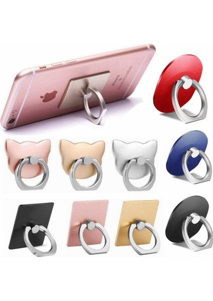 Kırmızı Stil Parmak Yüzük Cep Telefonu Tutucu Telefonlar Için Stand Kavrama Destek Aksesuarları Cep Telefonu Akıllı Telefon Yuvarlak Cep Telefonu Bir Hediye (Yurt Dışından) fiyatları