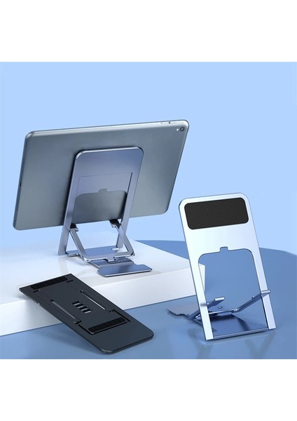 Siyah Stil Eqz Evrensel Masaüstü Cep Telefonu Tutucu IPhone IPad Ayarlanabilir Tablet Için Standı Katlanabilir Masa Cep Telefonu Masa Standı Tutucu (Yurt Dışından) indirimleri