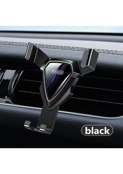 Siyah Stil Evrensel Kaymaz Araç Telefonu Tutucu Hava Soketi Montaj Klipsi Kelepçe Ayarlanabilir Cep Telefonu Standı Braketi Gps Araba Styling Araçları (Yurt Dışından)