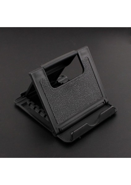 Siyah Stil Cep Telefonu Masa Standı 7 Renk Telefon Tutucu Tripod Plastik Ayarlanabilir Katlanabilir Evrensel Kaymaz Telefon Masa Tutucu Standı (Yurt Dışından)