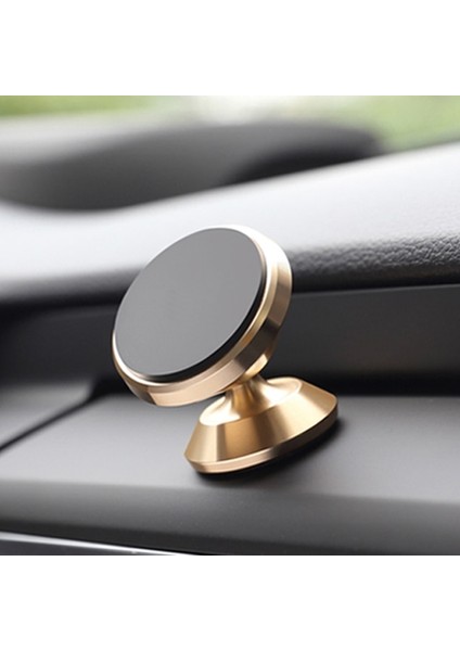 Altın Tarzı Manyetik Araç Telefonu Tutacağı Evrensel 360 Döndürme Güçlü Mıknatıslı Telefon Araç Tutacağı Pano Için Montaj Tüm Telefonlara Uygun (Yurt Dışından)