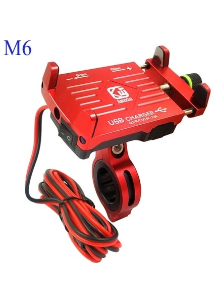 M6-Kırmızı Stili Alüminyum Bisiklet Cep Telefonu Sahipleri Motosiklet Moto Bisiklet Telefon Desteği Için Quadlock Standları Evrensel Mtb Cep Telefonu Tutucu (Yurt Dışından) fiyatları