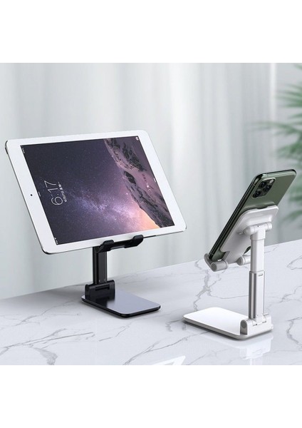 Beyaz Stil Evrensel Masaüstü Cep Telefonu Tutucu Standı IPhone IPad Ayarlanabilir Tablet Katlanabilir Extendtable Cep Telefonu Masa Standı Tutucu (Yurt Dışından) modelleri