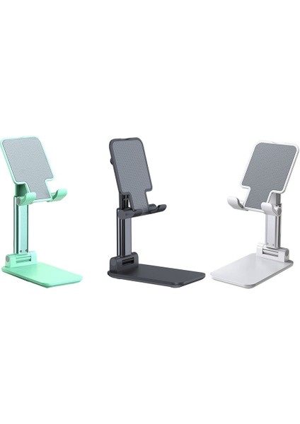 Beyaz Stil Evrensel Masaüstü Cep Telefonu Tutucu Standı IPhone IPad Ayarlanabilir Tablet Katlanabilir Extendtable Cep Telefonu Masa Standı Tutucu (Yurt Dışından) fırsatları