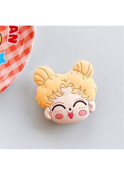 P Stili Kedi Fare Kurabiye Cep Telefonu Standı Tutucu Dönebilen Telefon Soketi Akıllı Telefonlar Katlanır Cep Soketi Masaüstü Stand Braketi (Yurt Dışından)