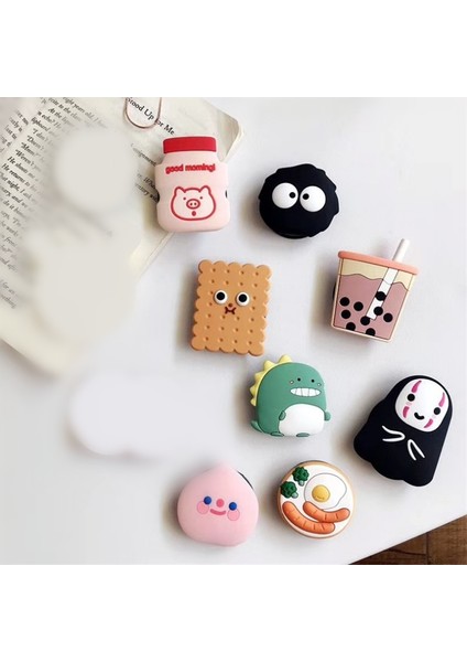 P Stili Kedi Fare Kurabiye Cep Telefonu Standı Tutucu Dönebilen Telefon Soketi Akıllı Telefonlar Katlanır Cep Soketi Masaüstü Stand Braketi (Yurt Dışından) modelleri