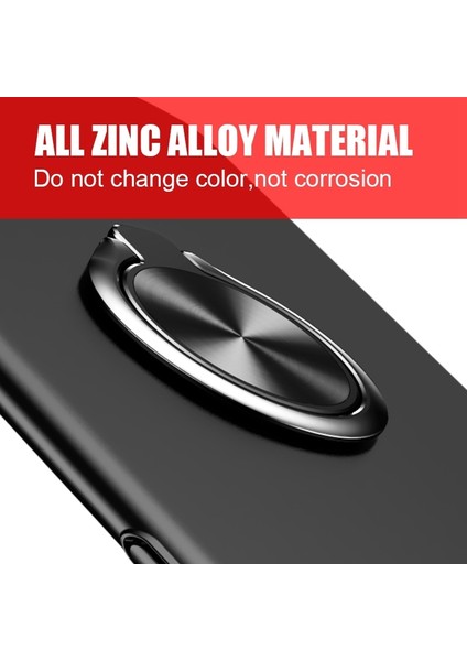 Siyah Metal Daire Stili T Derece Döndürme Tutucu Parmak Yüzük Cep Telefonu Standı Tutucu iPhone x 7 Xs Max Case 6 Tüm Akıllı Araç Telefonu Tutucu 8 (Yurt Dışından) indirimleri