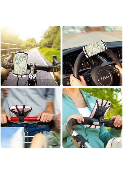 Turuncu Tarzı Evrensel Bisiklet Cep Telefonu Tutucu Silikon Motosiklet Bisiklet Gidon iPhone Için Montaj Braketi Montaj Telefon Tutucu Standı (Yurt Dışından) modelleri