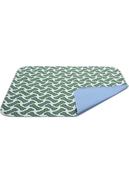 4 Katlı Yıkanabilir Emici Köpek Pedi Kemik Baskılı 100 x 100 cm