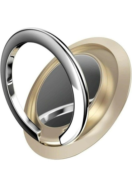 Altın Bir Stil Evrensel Parmak Yüzük Tutucu Standı gr Derece Cep Telefonu Araba Için Dönen Manyetik Montaj Telefon Arka Sticker Pad Braketi (Yurt Dışından)