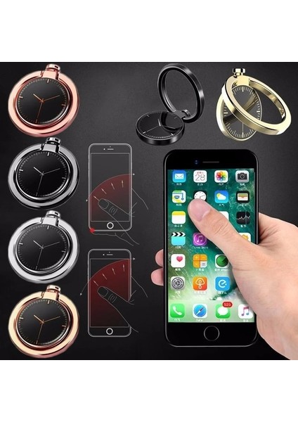 Altın Tarzı Metal Parmak Yüzük Holde Derece Dönebilen Anti Güz Kavrama Dağı Cep Telefonu Standı Kılıf Üzerinde Parmak Yüzük Cep Telefonu Tutucu (Yurt Dışından) fırsatları