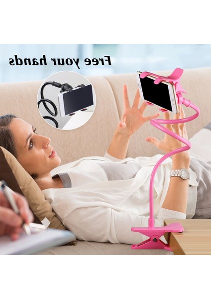 Beyaz Stil Z91 Evrensel Cep Telefonu Tutucu Esnek Ayarlanabilir Cep Telefonu Tutucu Klip Tembel Ev Yatak Masaüstü Montaj Braketi Akıllı Telefon Standı (Yurt Dışından) modelleri